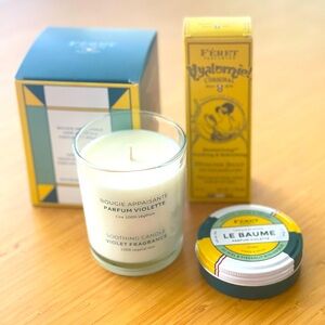 French Feret beautiful scent set. Candle, hand cream and all purpose fac…